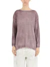 Avant Toi Maglia In Lino Laminato In Light Violet
