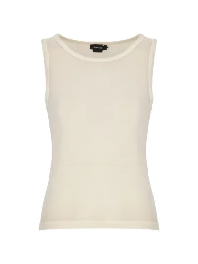 Avant Toi Knitted Vest In Neutral