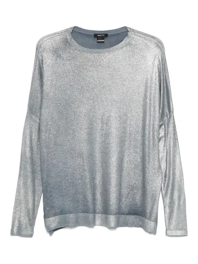 Avant Toi Lamé Top In Blue