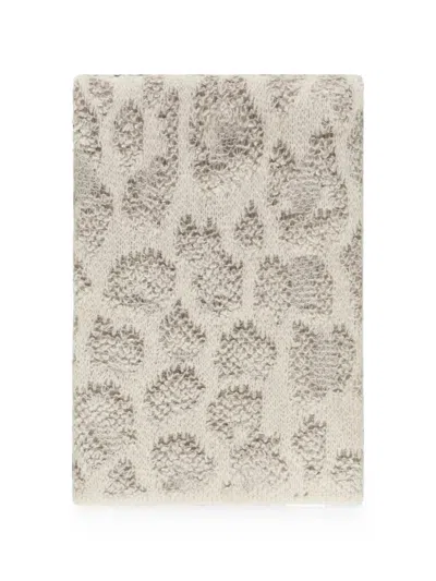 AVANT TOI LEOPARD-PATTERN KNIT SCARF