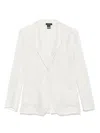 Avant Toi Linen Blend Single-breasted Jacket In Silver