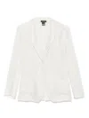 Avant Toi Linen Blend Single-breasted Jacket In Silver