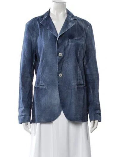 Pre-owned Avant Toi Linen Denim Jacket In Blue