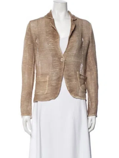 Pre-owned Avant Toi Linen Jacket W/ Tags In Neutrals