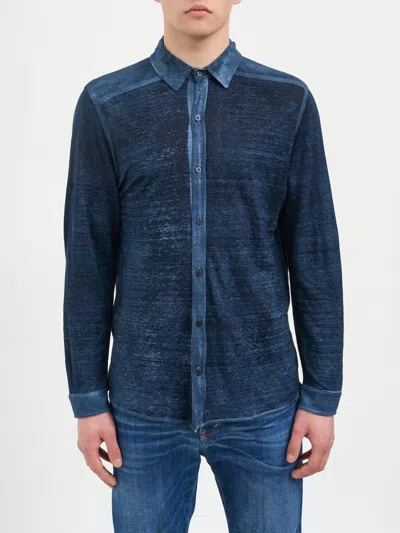 Avant Toi Linen Jersey Shirt In Multi
