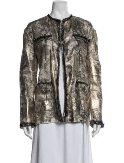 Pre-owned Avant Toi Linen Patterned Jacket In Multi