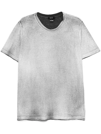 Avant Toi Man T-shirt Charcoal Size Xxl Linen In Gray