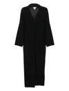 Avant Toi Wool And Cashmere Long Cardigan In Black