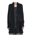 Avant Toi Cashmere And Silk Gauze Cardigan In Black