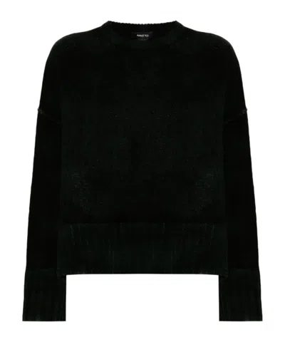 Avant Toi Long-sleeved Sweater In Black