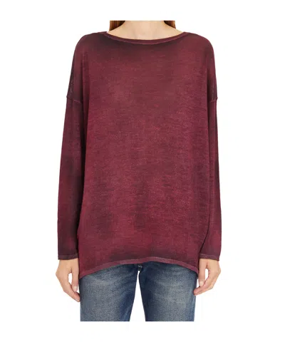 Avant Toi Long-sleeved Sweater In Red