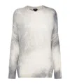 Avant Toi Marbled-pattern Sweater In White