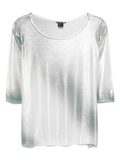 Avant Toi Lurex T-shirt In 绿色