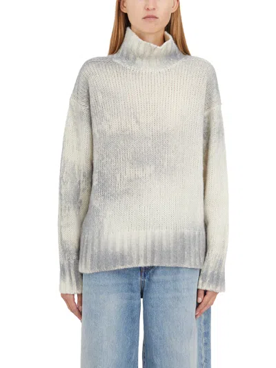 Avant Toi Maglia Collo Alto In Cashmere In Gray