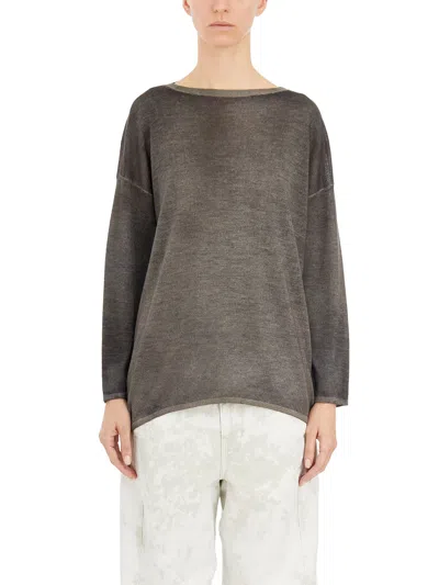 Avant Toi Maglia In Cashmere Collo A Barchetta In Brown