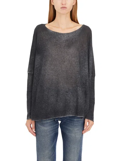 Avant Toi Maglia Poncho In Cashmere In Gray