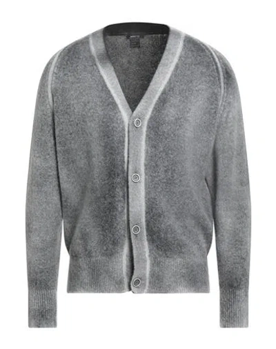 Avant Toi Man Cardigan Grey Size L Merino Wool, Polyamide, Cashmere, Elastane In Gray