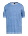 Avant Toi Man Sweater Azure Size Xl Linen, Cotton In Blue