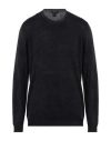 Avant Toi Round Neck Pullover In Black