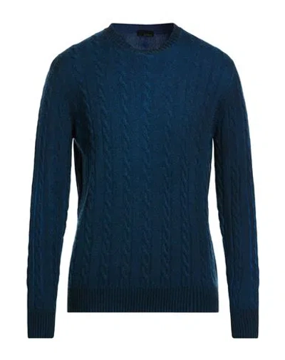 Avant Toi Man Sweater Deep Teal Size 42 Cashmere In Blue