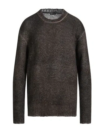 Avant Toi Man Sweater Khaki Size Xl Polyamide, Baby Alpaca Wool, Merino Wool In Brown