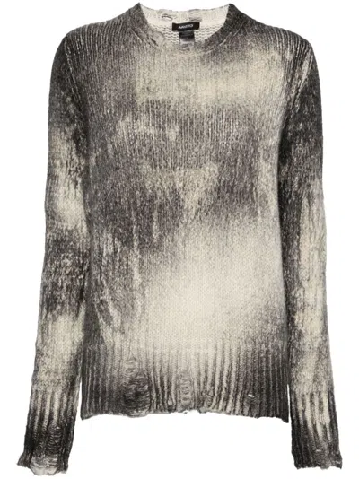 AVANT TOI MARBLE EFFECT CASHMERE SWEATER