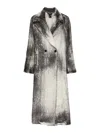 Avant Toi Long-sleeved Lapel Coat In Grey