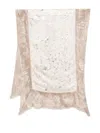 Avant Toi Marble Lamination Effect Silk Scarf With Destroyed Edges 165