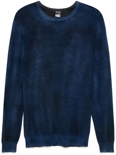 Avant Toi Mélange-effect Sweater In Blue