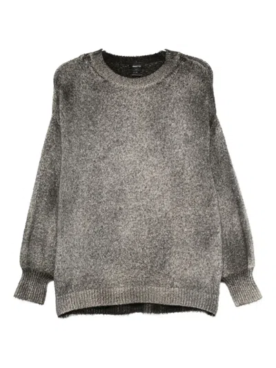 Avant Toi Mélange Jumper In Gray