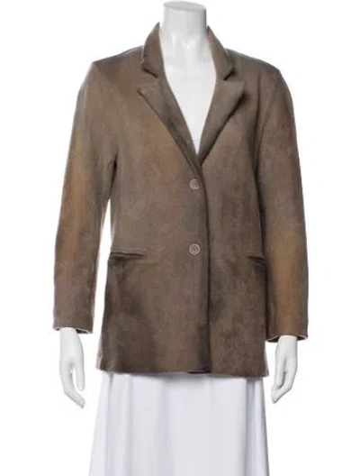Pre-owned Avant Toi Merino Wool Blazer In Brown