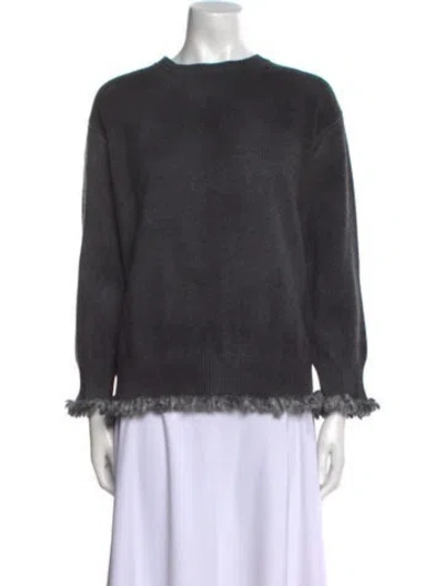 Pre-owned Avant Toi Merino Wool Crew Neck Sweater In Gray