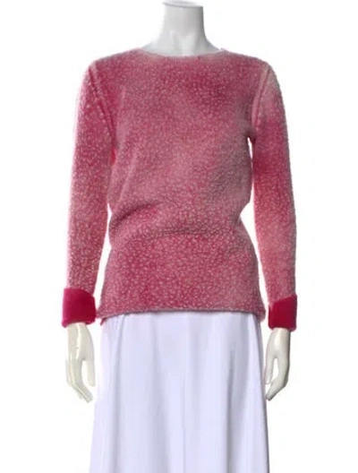 Pre-owned Avant Toi Merino Wool Crew Neck Sweater In Pink