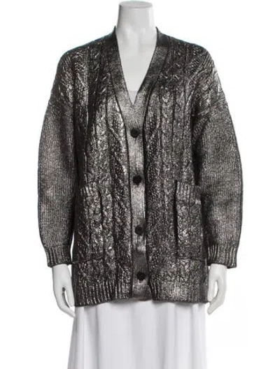 Pre-owned Avant Toi Merino Wool Open Front Sweater In Multi