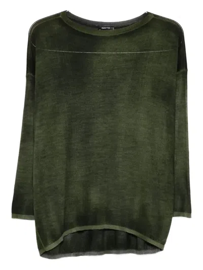 Avant Toi Metallic-detail Sweater In Green