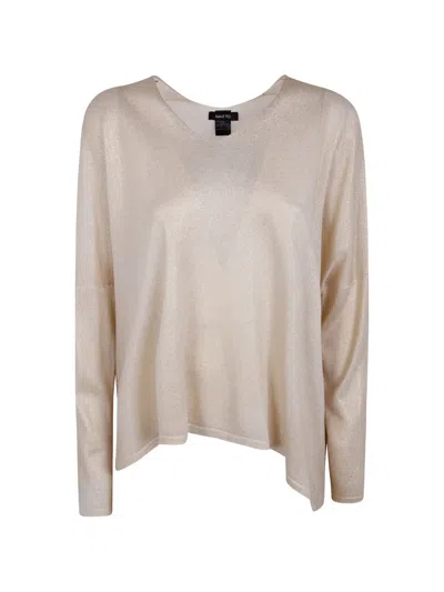 Avant Toi Metallic-finish Silk Sweater In Pink