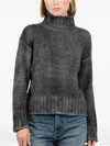 Avant Toi Mock-neck Ribbed Knit Sweater In Gray