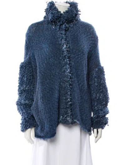 Pre-owned Avant Toi Mock Neck Sweater In Blue