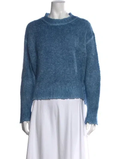 Pre-owned Avant Toi Mock Neck Sweater In Blue