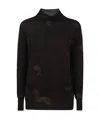Avant Toi Mock Neck Sweater In Brown