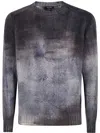 Avant Toi Murales Effect Cashmere Off Gauge Round Neck Pullover