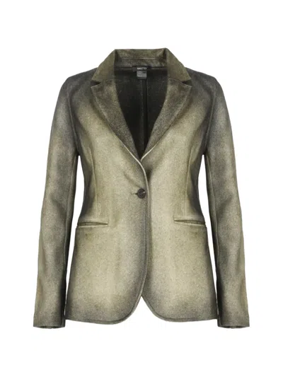 Avant Toi Notched-lapels Single-breasted Jacket In Green