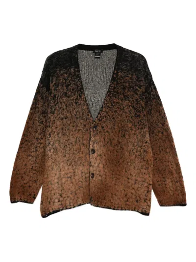 Avant Toi Ombré Speckled Cardigan In Brown