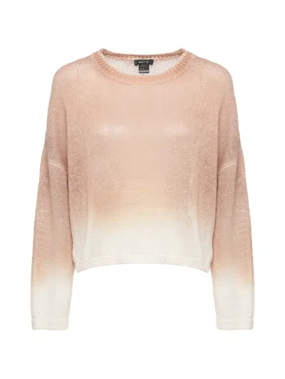 Avant Toi Ombré-effect Open-knit Sweater In Pink