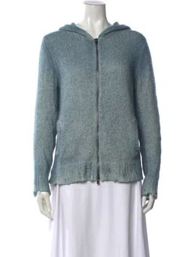 Pre-owned Avant Toi Open Front Sweater In Blue