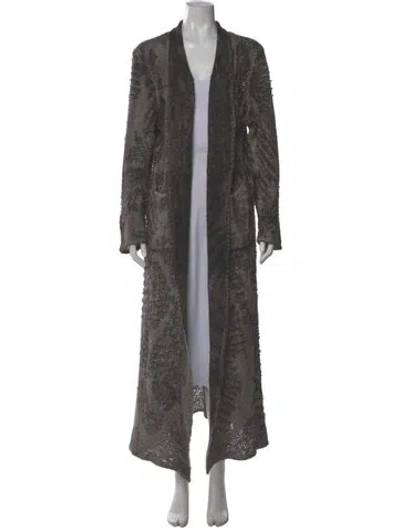 Pre-owned Avant Toi Open Front Sweater In Gray