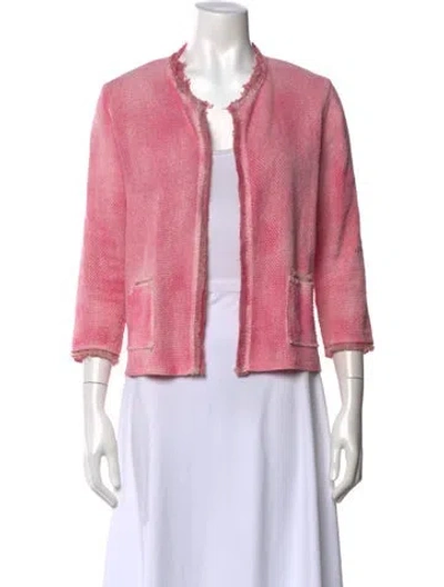 Pre-owned Avant Toi Open Front Sweater In Pink