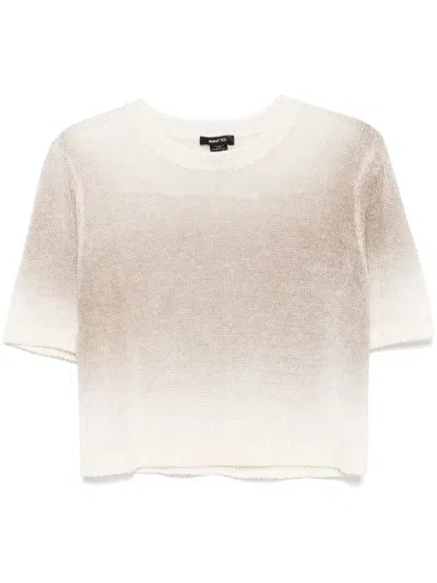 Avant Toi Open-knit T-shirt In Neutrals