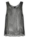Avant Toi Open-knit Tank-top In Black