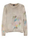 Avant Toi Painted Cashmere Sweater In Multi